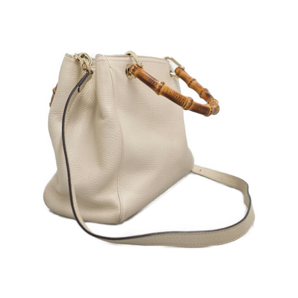 Gucci Bag 2way Shopper Bamboo Leather Tote